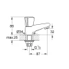 Grohe Toiletkraan Costa Chroom