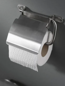 Haceka Toiletrolhouder Ixi Met Klep Geborsteld