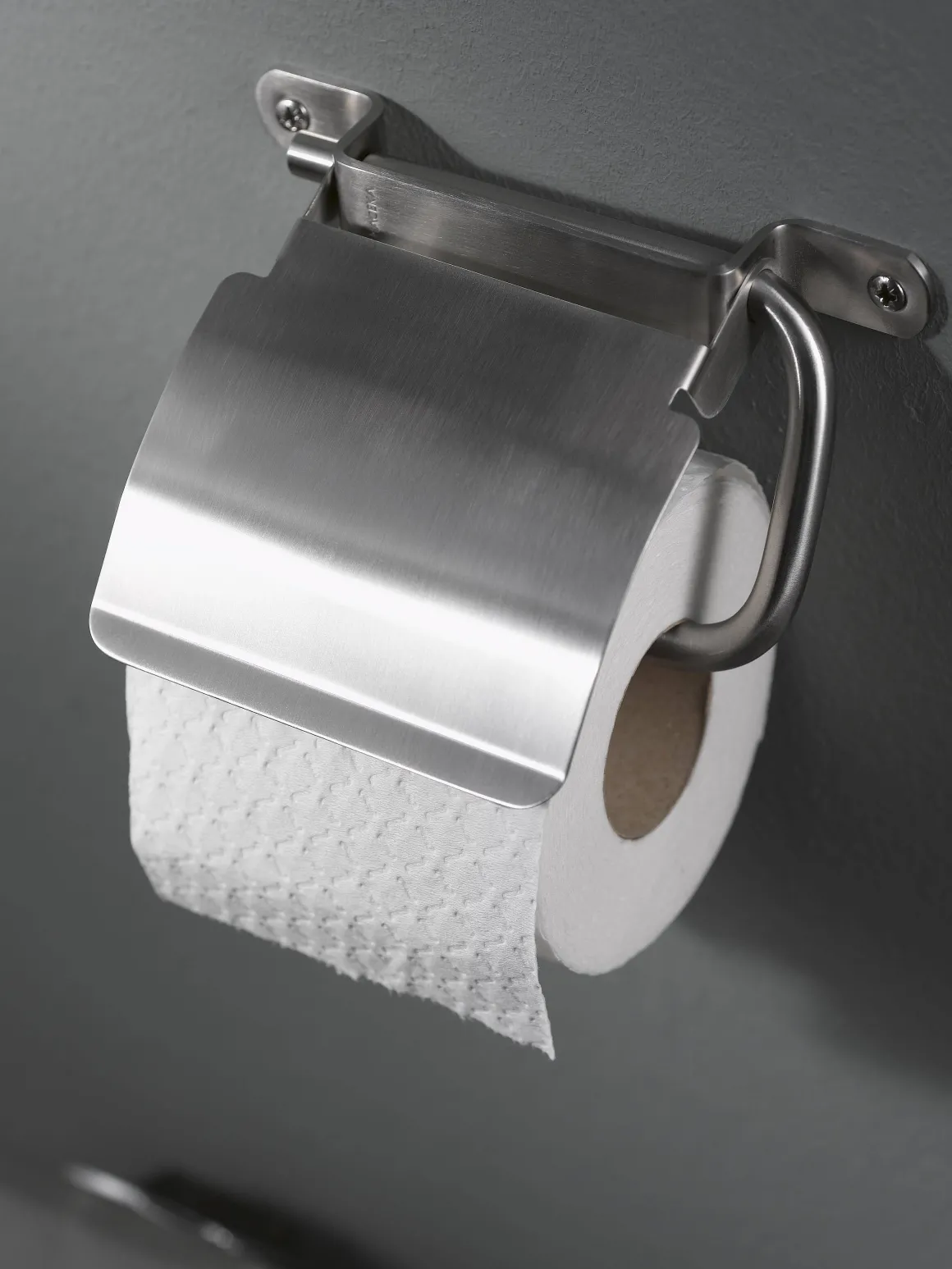 Haceka Toiletrolhouder Ixi Met Klep Geborsteld