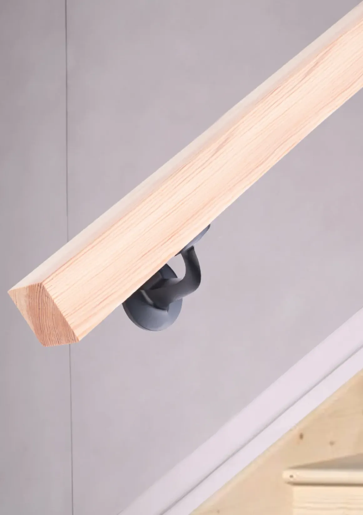 Handystairs Houten Trapleuning - Vierkante Leuning 40 X 40 Mm - Grenen - 150Cm