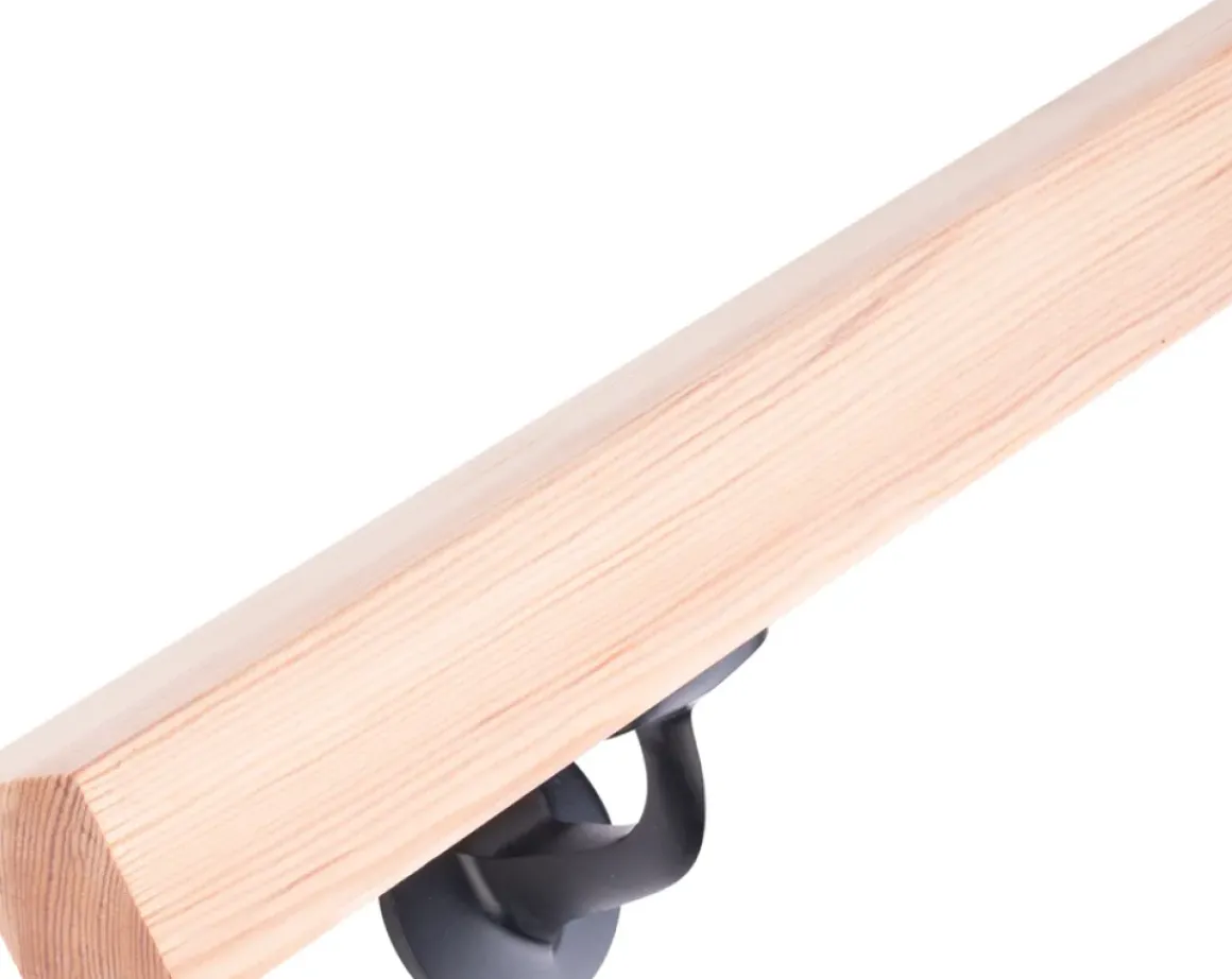 Handystairs Houten Trapleuning - Vierkante Leuning 40 X 40 Mm - Grenen - 390Cm