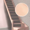 Handystairs Open Kwartslagtrap "Vega80" - Links - 280 Cm Hoog - 13 Beuken Treden - Zonder Leuning