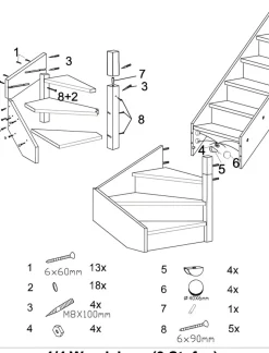 Handystairs Open Kwartslagtrap