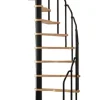 Handystairs Ruimtebesparende Spiltrap "Radius" - 140X70 Cm - 299 Cm Hoog - 12 Beuken Treden - Zwart