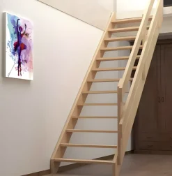 Handystairs Steektrap "Rustic70" - 70Cm Breed - Hoogte 280Cm - 13 Treden Van Beukenhout (30Mm)
