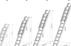 Handystairs Uitschuifbare Steektrap Max6 - H=152 Cm - Beukenhout - Zwart