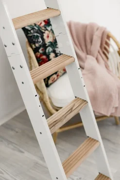 Handystairs Uitschuifbare Steektrap Max6 - H=152 Cm - Beukenhout - Wit