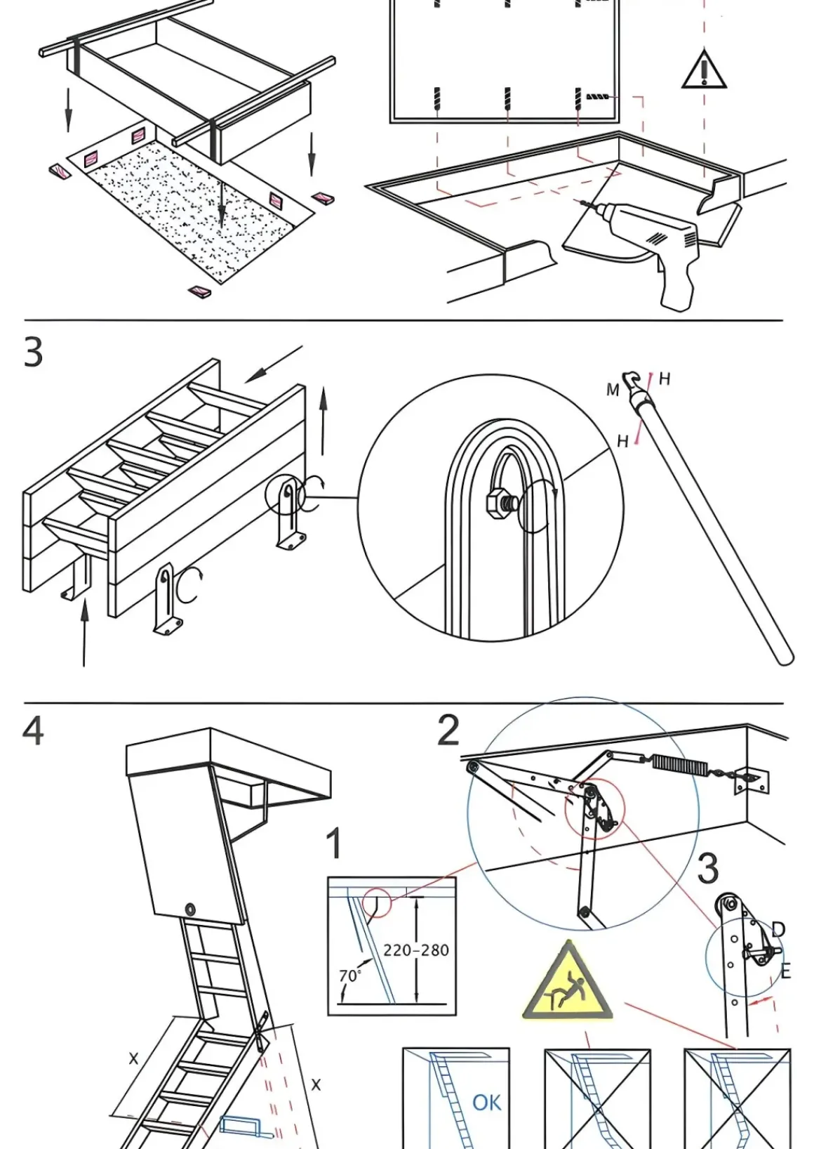 Handystairs Vlizotrap "Complete" - Bakmaat 120 X 70 Cm - Hoogte 280 Cm - U-Waarde 1.10 W/M²