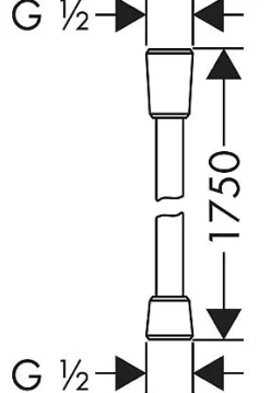 Hansgrohe Doucheslang Isiflex 175Cm Chroom