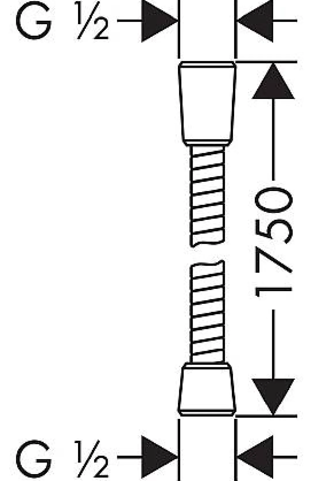 Hansgrohe Doucheslang Sensoflex Rvs 175Cm Chroom