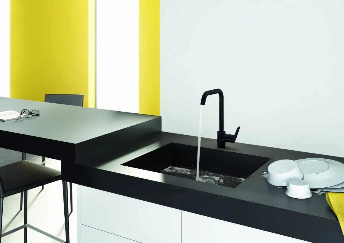 Hansgrohe Keukenmengkraan Focus M41 260 Zwart Mat