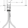 Hansgrohe Keukenmengkraan Focus M43 200 Met Uittrekbare Handdouche Metaal Geborsteld