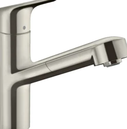 Hansgrohe Keukenmengkraan Focus M43 200 Met Uittrekbare Handdouche Metaal Geborsteld