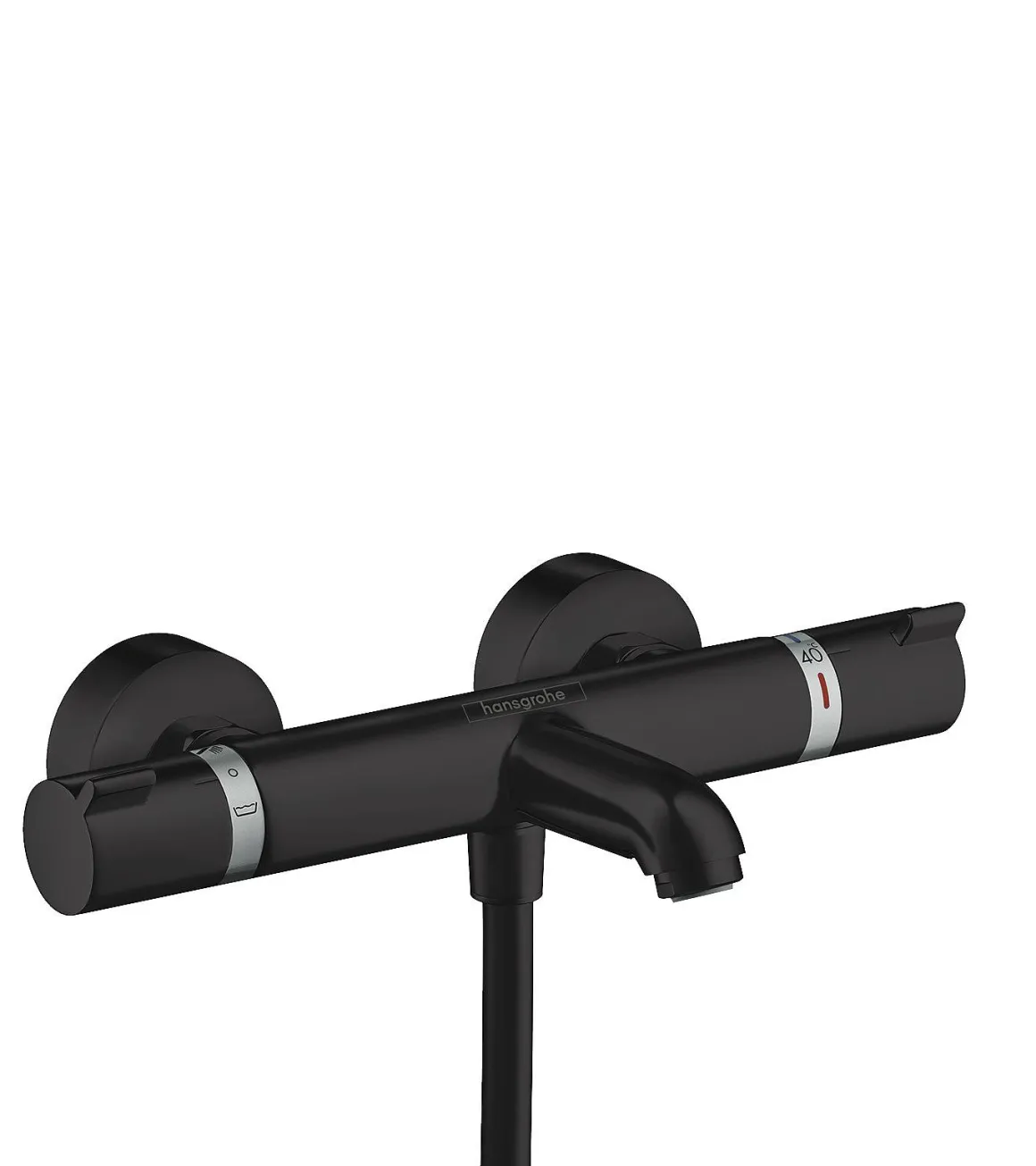 Hansgrohe Thermostatische Badkraan Ecostat Comfort Zwart Mat
