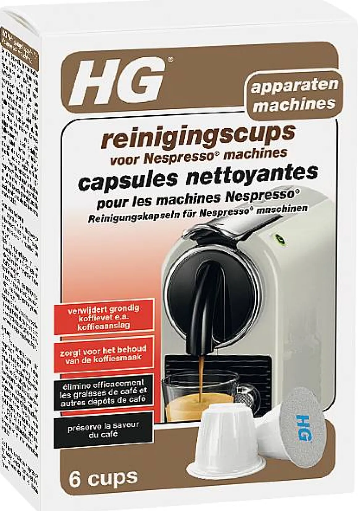 Hg Nespresso® Reinigingscups 6St