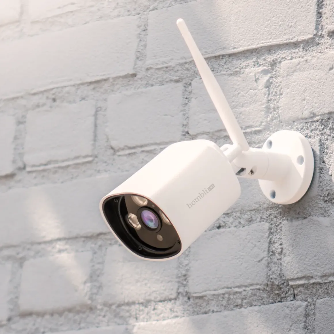 Hombli Slimme Beveiligingscamera Buiten Wifi Full Hd Nachtzicht Wit