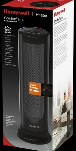 Honeywell Keramische Verwarming Comforttemp Met Bewegingssensor Hce646Be Zwart