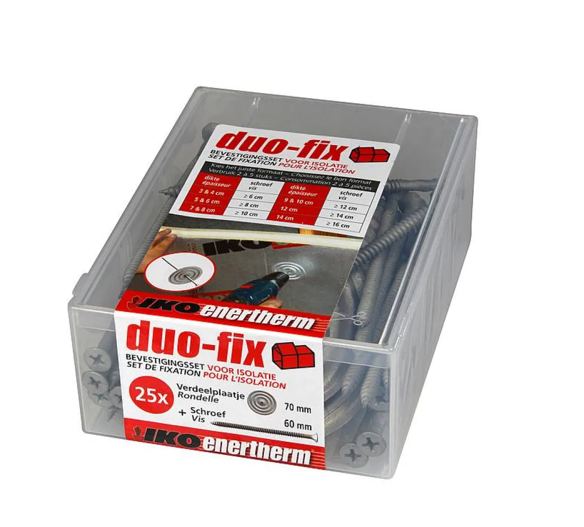 Iko Bevestigingsset Voor Isolatie Duo-Fix 6Cm