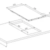 Inductiekookplaat Moderna 140Mm 1200W + 180Mm 1800W