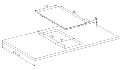 Inductiekookplaat Moderna 140Mm 1200W + 180Mm 1800W