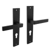 Intersteel Deurklink Op Plaat Hera 245X45 Mm Profielcilindergat 72Mm Matzwart