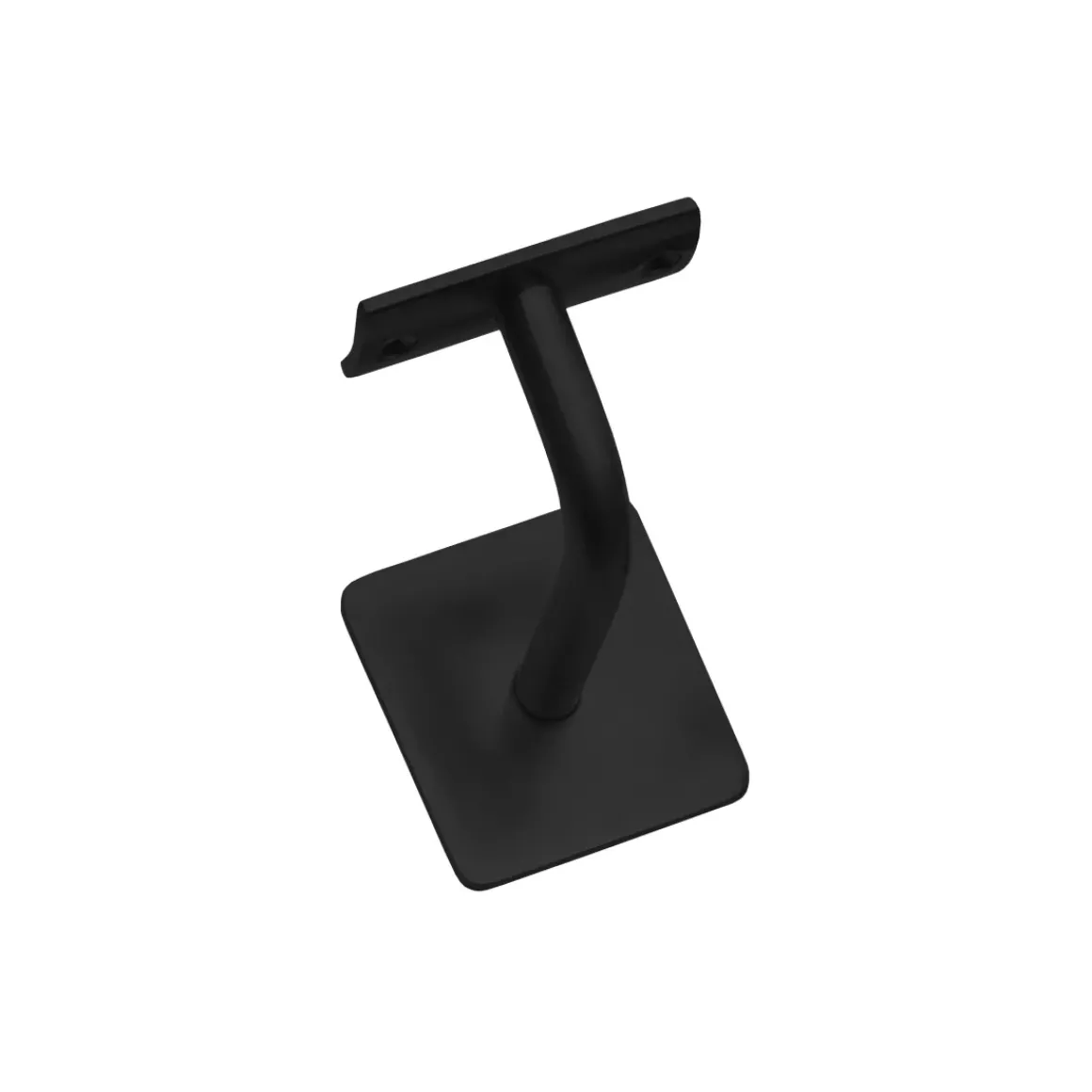 Intersteel Leuninghouder Gebogen Vierkant Hol Zadel Zwart