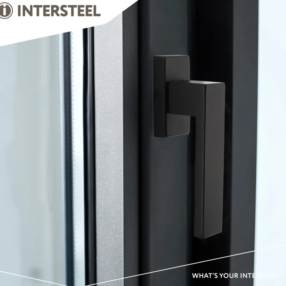 Intersteel Raamkruk Amsterdam Op Rechthoekige Rozet Zwart