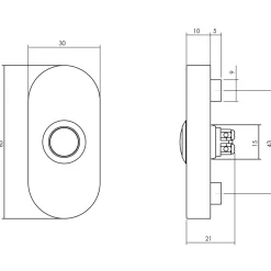 Intersteel Veiligheidsbeslag Set Voordeur Skg*** Ronde Rozet Rvs Zwart