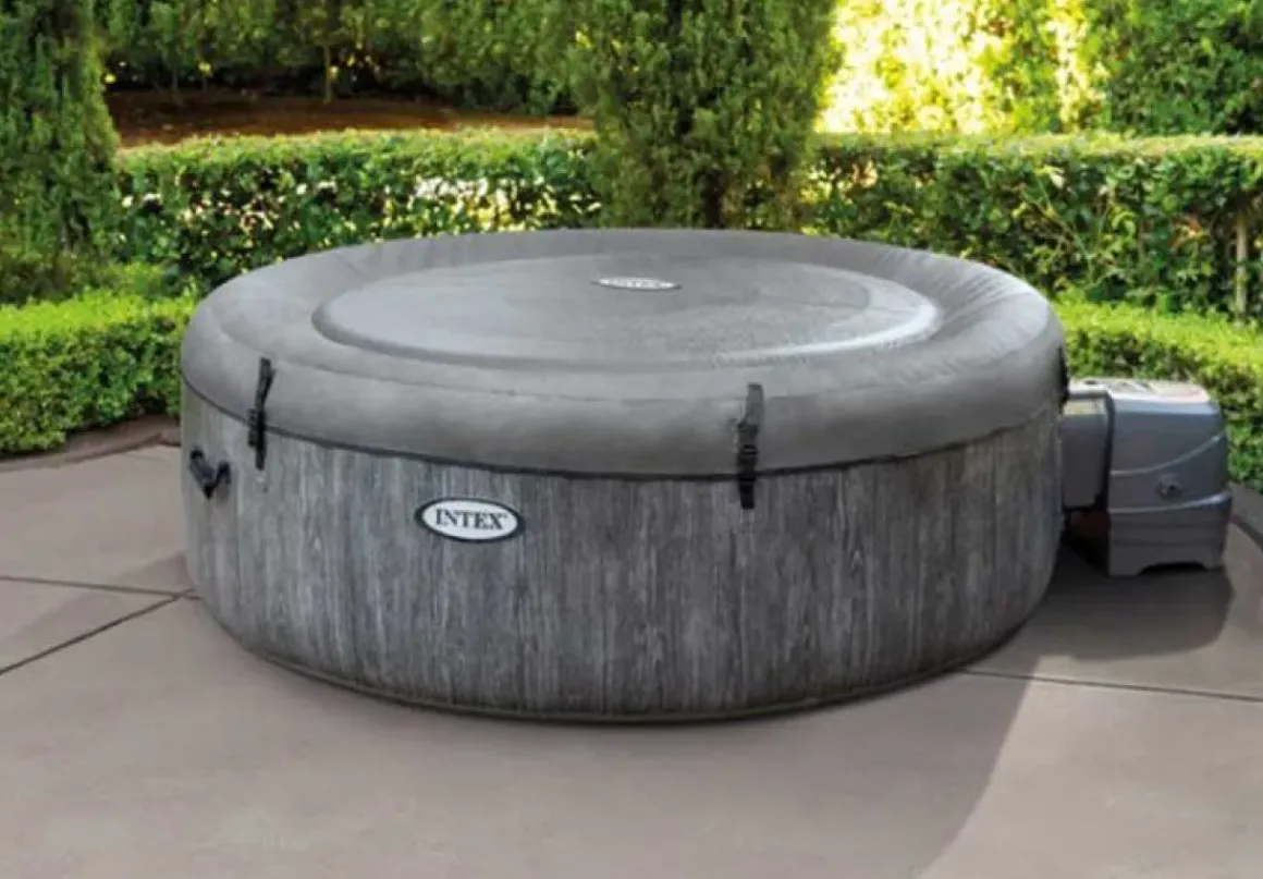 Intex Bubbelbad Purespa Bubble Greywood 4 Personen O196X71Cm