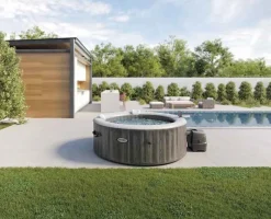 Intex Bubbelbad Purespa Bubble Greywood 4 Personen O196X71Cm