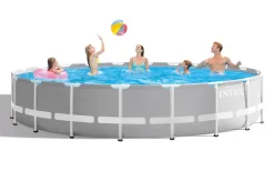 Intex Rond Framezwembad Prism Frame Grijs O610X132Cm