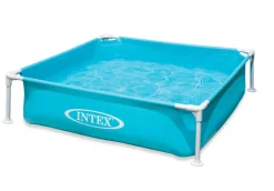 Intex Stalen Opzetzwembad Mini Frame Vierkant 122X122X30Cm