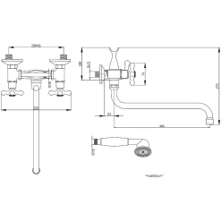 Invena Sterknop Zeer Lange Badvuller S Type Kop