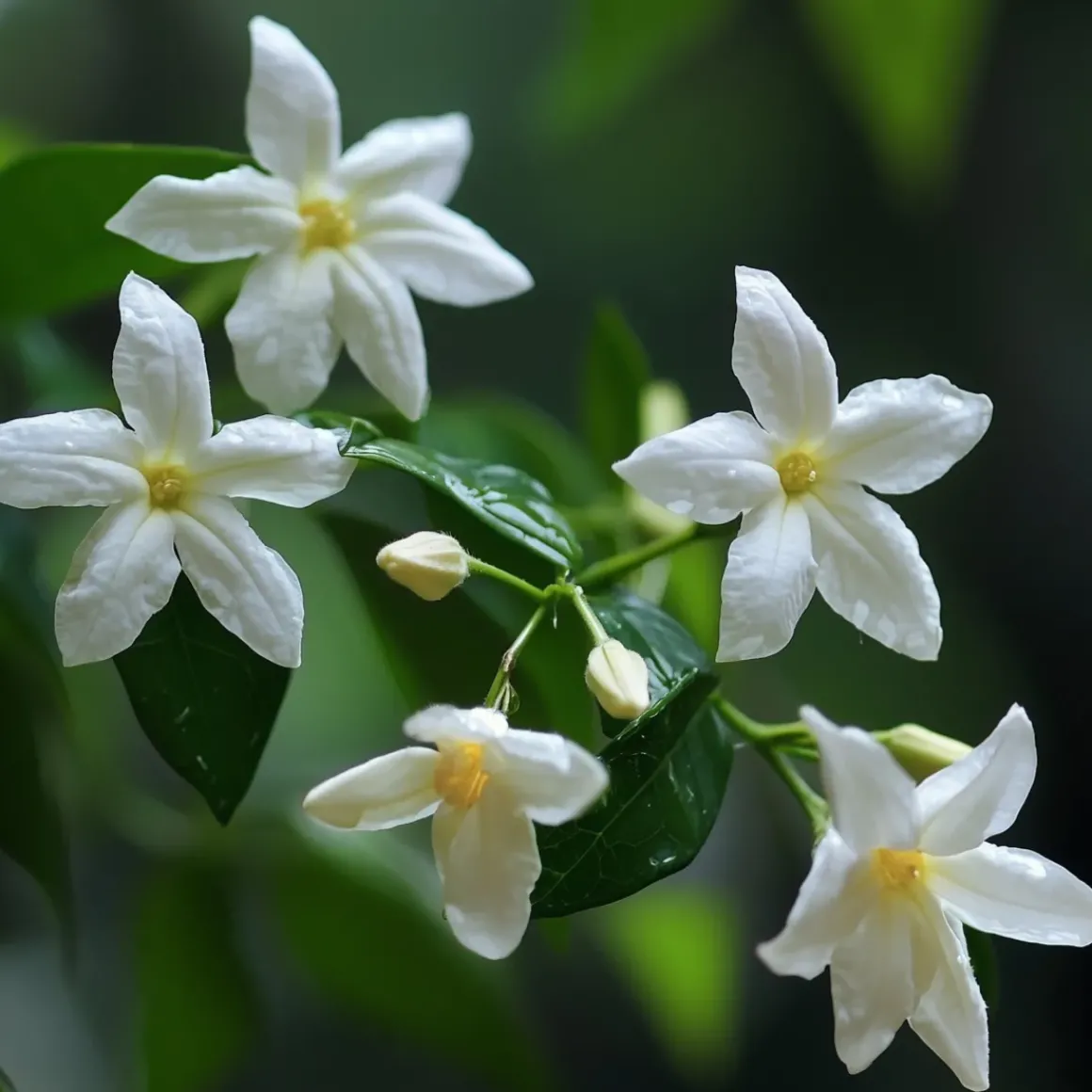 Jasminoides Officinale - Set Van 3 - Wit - Jasmijn - Pot 9Cm - Hoogte 25-40Cm