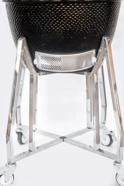 Keramisch Barbecue Alleskunner 18 Inch Zwart + Trolley