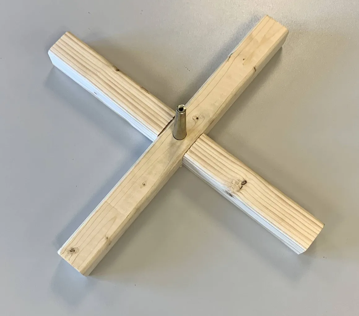 Kerstboom Kruis Steun Hout 59Cm
