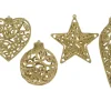 Kersthanger Kunstof Of Goud Glitter 1Stk