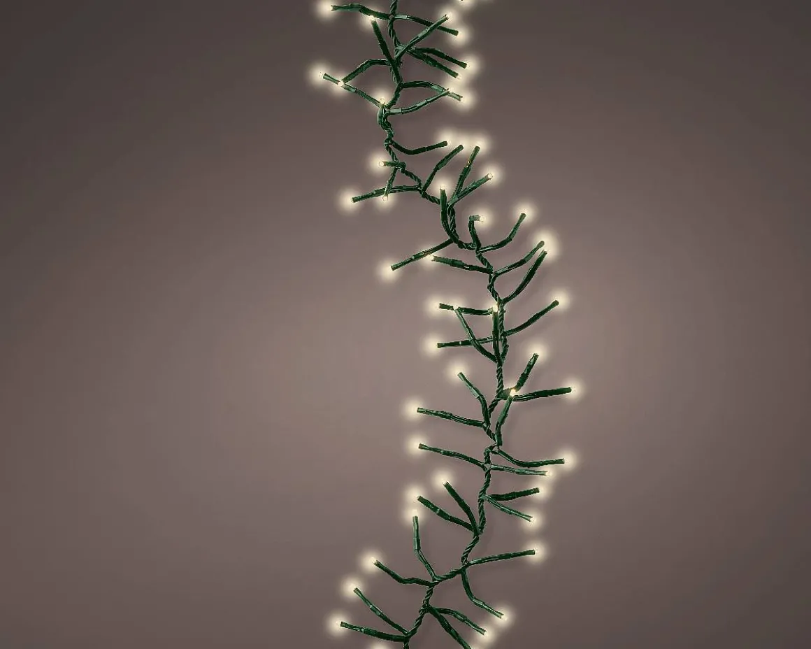 Kerstverlichting (Lumineo) Cluster 936 Led Lampjes Warm Wit 12M