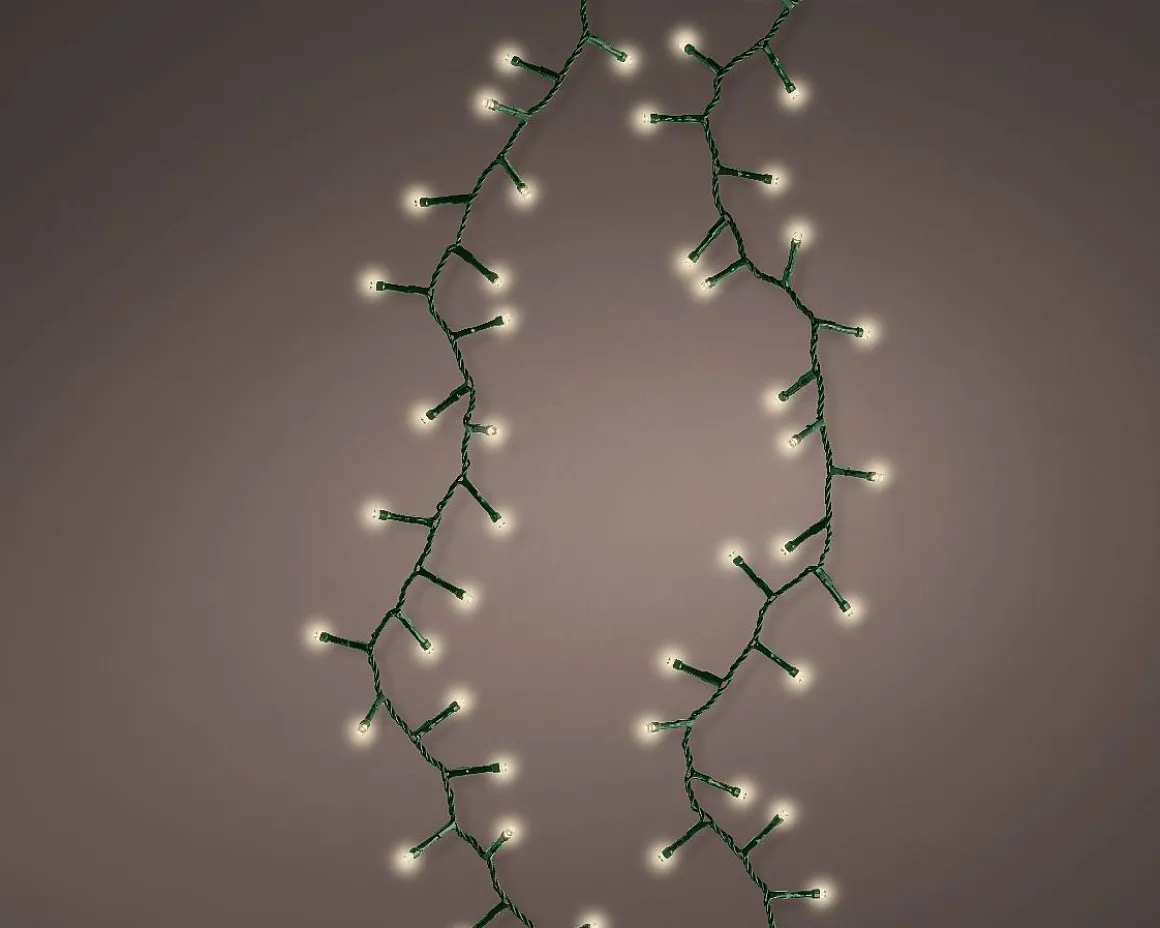 Kerstverlichting (Lumineo) Compact 600 Led Lampjes Warm Wit 15M
