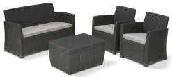 Keter Balkon Loungeset Mia + Opbergbox 4-Delig
