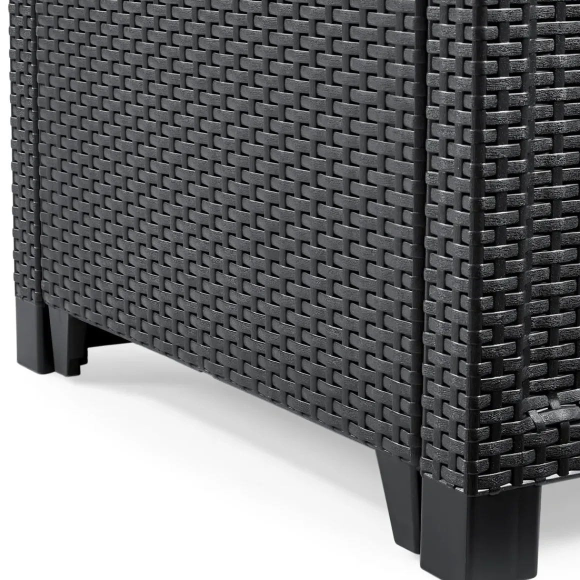 Keter Balkon Loungeset Rosalie + Kussens Wicker 3-Delig