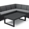 Keter Hoekbank Loungeset Rosalie + Tuintafel Lyon