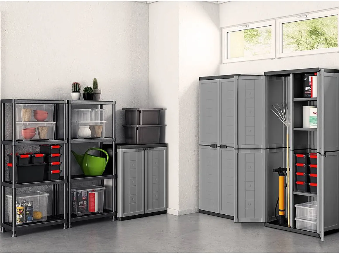 Keter Hoge Kast Jolly Grijs