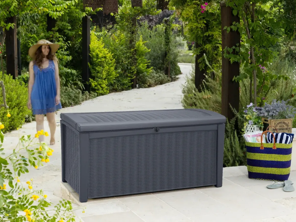 Keter Kussenbox Borneo Antraciet 129,5X62,5Cm