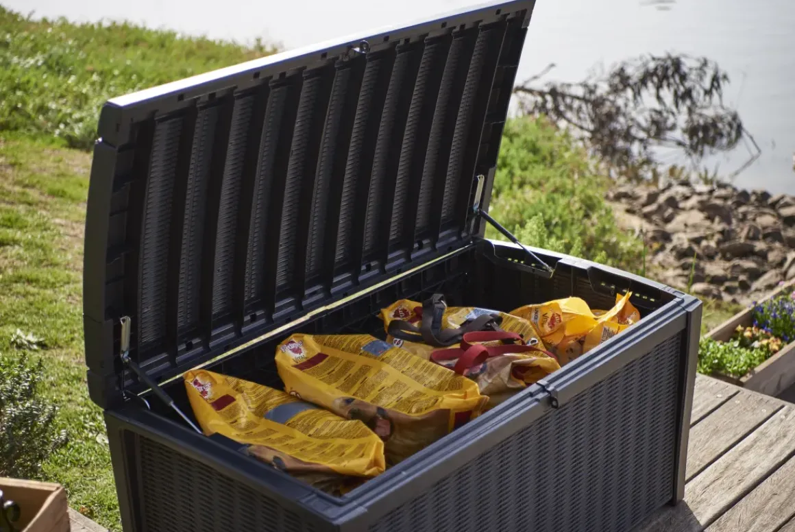 Keter Kussenbox Borneo Antraciet 129,5X62,5Cm