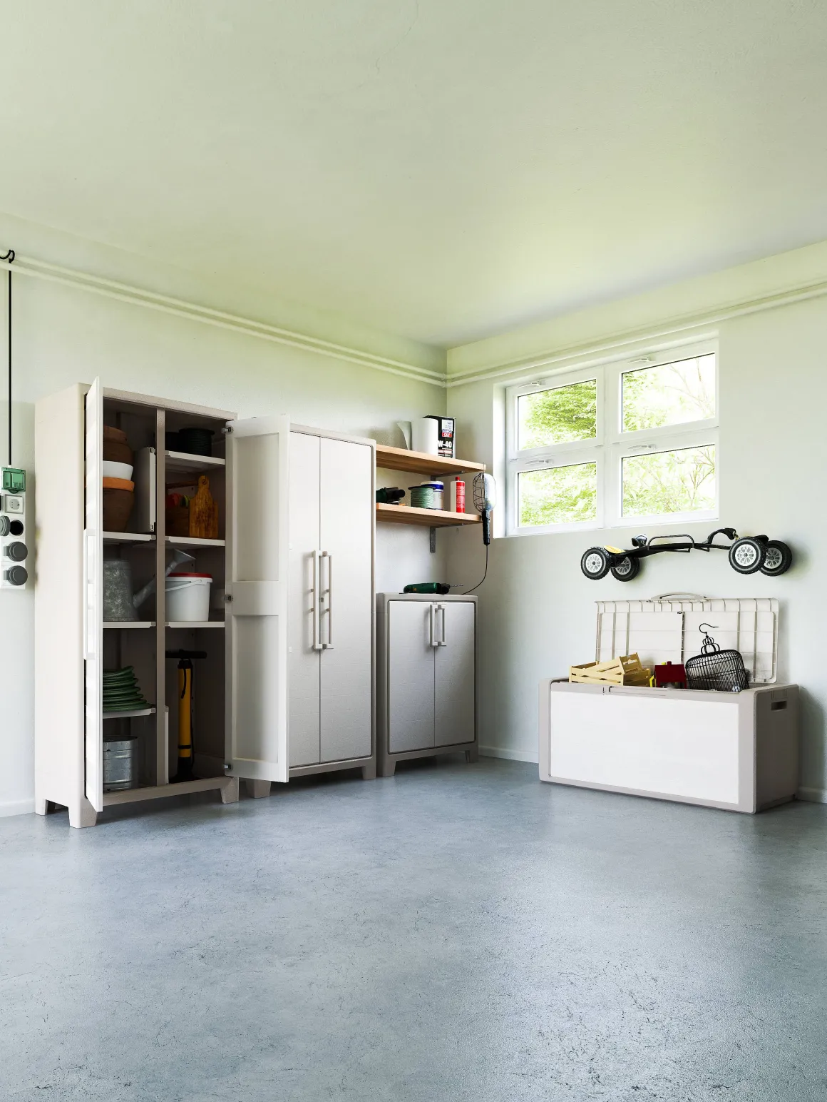 Keter Multispace Kast Guilliver 80X182Cm Zand/Beige