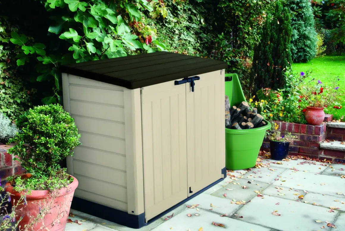Keter Opbergkast Store It Out Max Beige/Bruin 146X125Cm