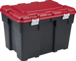 Keter Opbergkoffer Explorer 185L Zwart/Rood