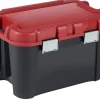 Keter Opbergkoffer Totem Pvc Zwart Rood 60L