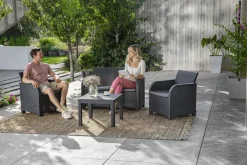 Keter Rosalie Lounge Set Grafiet 113X74X65Cm